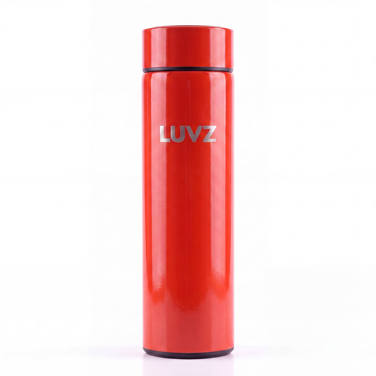 LUVZ THERMOS RED heat-reactive bottle glowing red